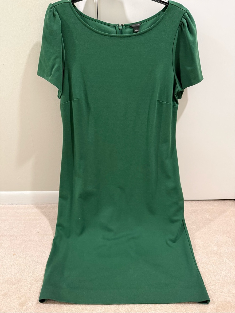 Ann Taylor Women’s Green Short Sleeve Sheath Dress
